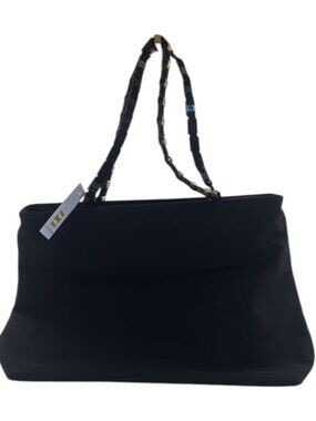 494160CR C1 Salvatore Ferragamo Shoulder Bag Black Polyester